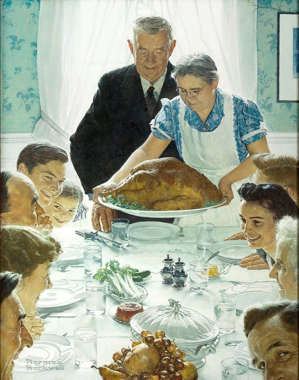 Norman Rockwell's Freedom from Want – American Thanksgiving Spirit