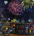 Fireworks.   The Saturday Evening Post Cover By Ben Kimberly Prins © SEPS Licensed By Curtis Licensing