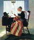 Mending The Flag. The Saturday   Evening Post cover by Norman Rockwell Â© SEPS Licensed by Curtis Licensing