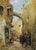 A Street Scene In Jerusalem Gustav Bauernfeind