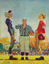 Coin Toss. The Saturday  Evening Post cover by Norman Rockwell © SEPS Licensed by Curtis Licensing