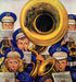 Marching Band. The Saturday   Evening Post cover by Stevan Dohanos © SEPS Licensed by Curtis Licensing