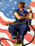 Rosie the Riveter. The Saturday Evening Post cover by Norman Rockwell © SEPS Licensed by Curtis Licensing
